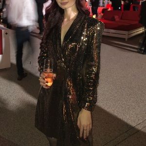 Sequin Zara blazer dress